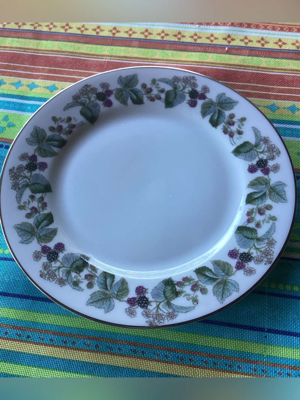 Royal Signet China Blackberry Collection - bread and butter plates - set of 12